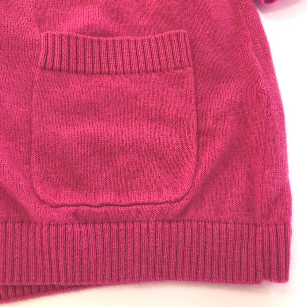 Lacoste Cardigan Sweater Croc Logo Cashmere Cotton Blend Pink Size S EU 36 - Picture 6 of 11